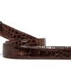 Accessories * | Chacon Chocolate Alligator Classic Strap