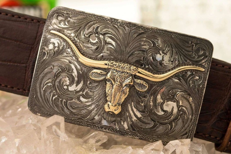 Accessories * | Comstock Heritage Kerr County Longhorn Silver/Gold