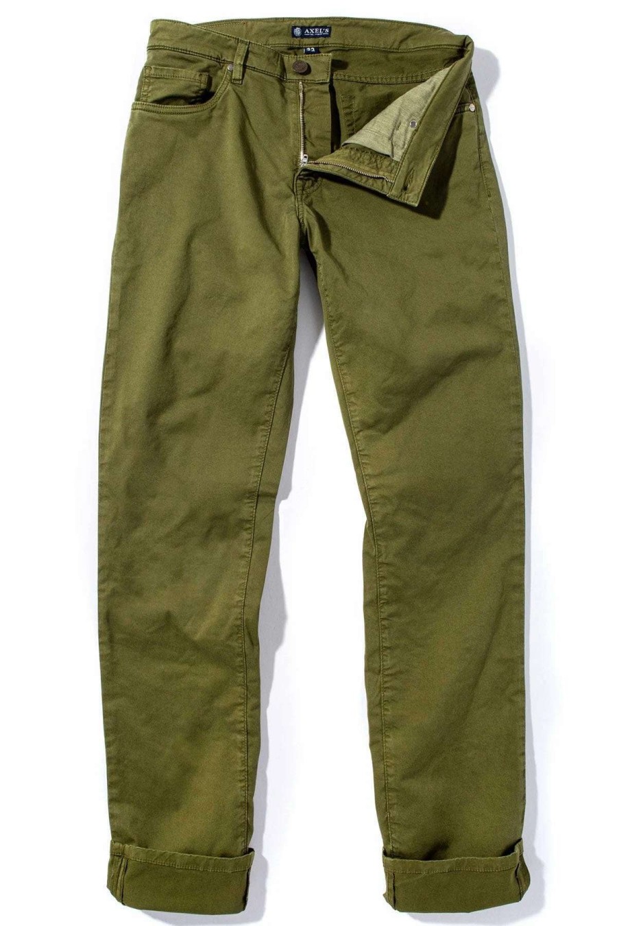 Pants & Denim * | Axels Premium Denim Flagstaff Performance Denim In Avocado