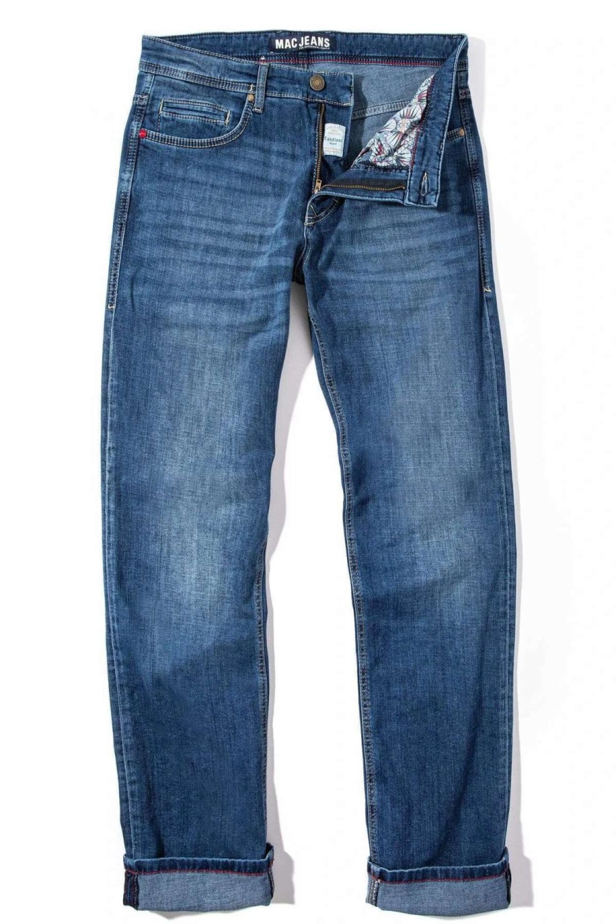 Pants & Denim * | Mac Jeans Mac Arne Jean In Dark Blue Authentic 3D Wash