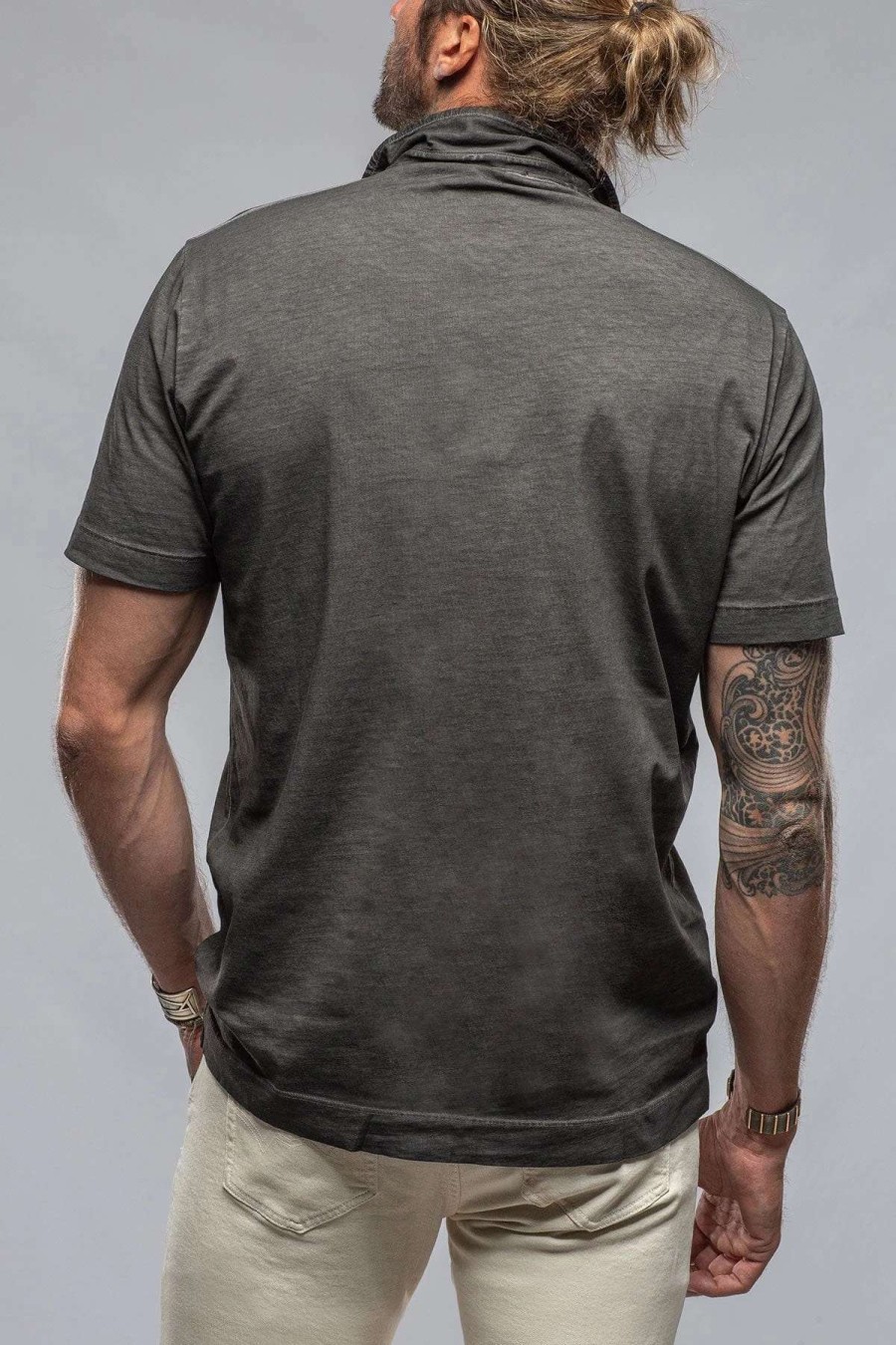 Polo Shirts * | Gimo'S Cotton Soho Polo In Charcoal