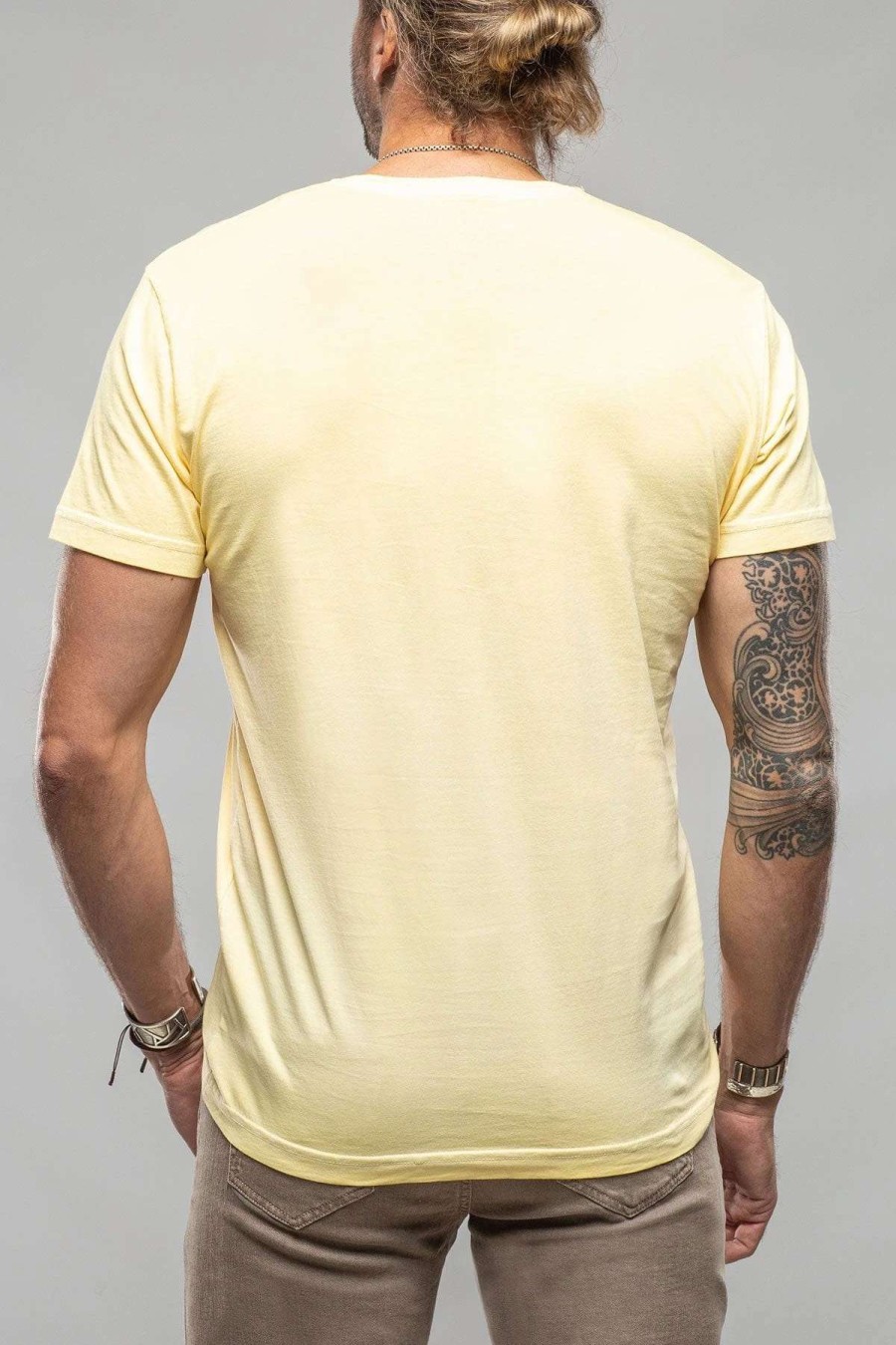 Cotton Tees * | Georg Roth Siena Cotton V Neck In Yellow