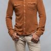 Snap Shirts * | Dune Don Giovani Snap Shirt In Rust