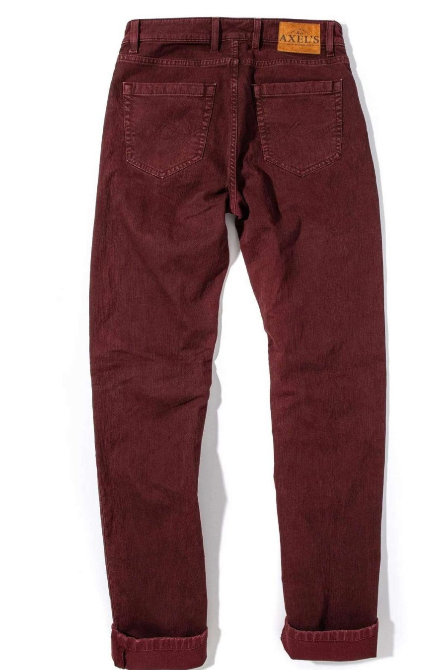 Pants & Denim * | Axels Premium Denim Silverton Colored Denim In Bordeaux