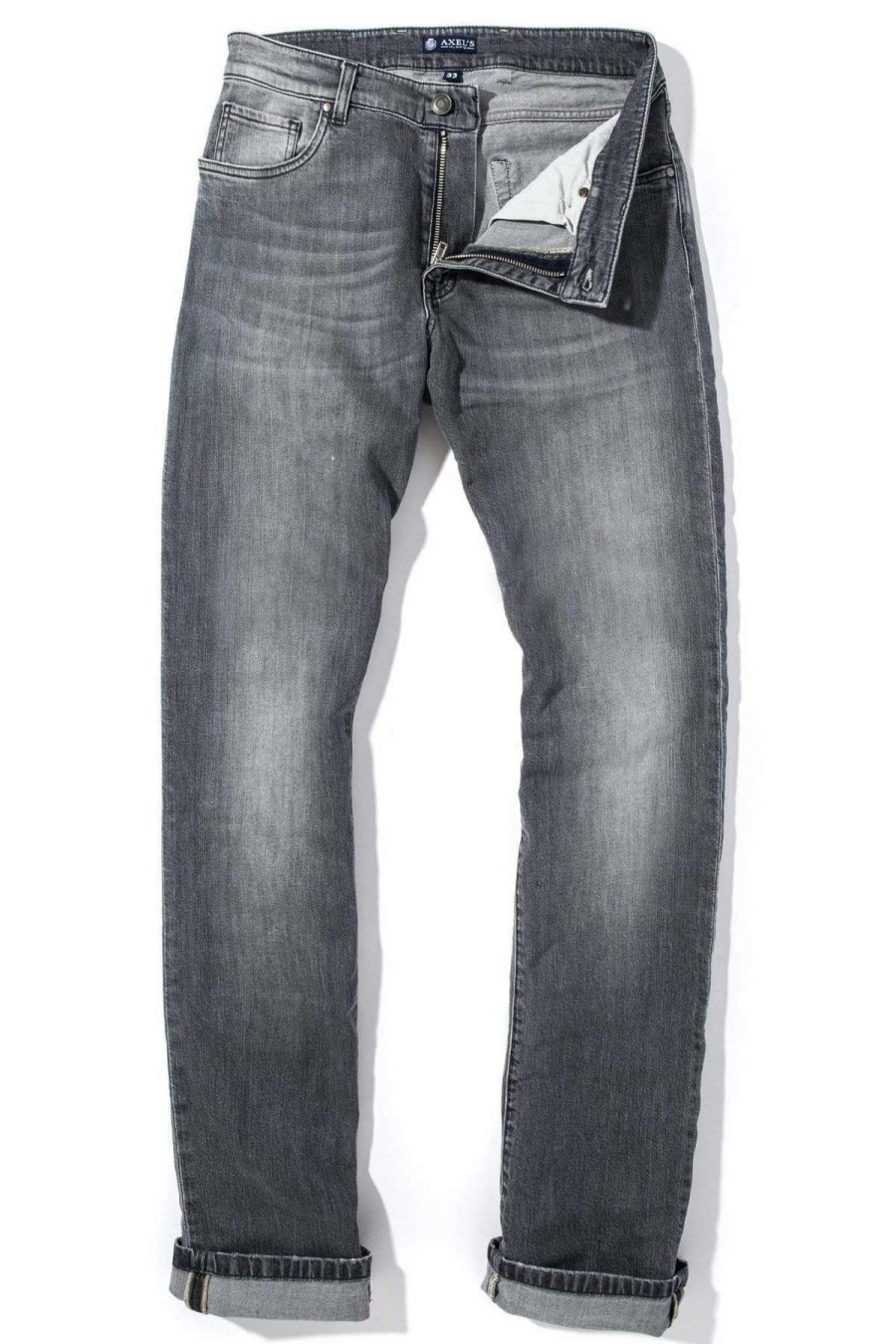 Pants & Denim * | Axels Premium Denim Axel'S Parker Jean In Mid Grey