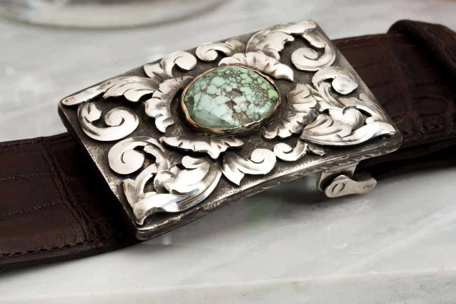 Accessories * | Comstock Heritage Mason Dufrene Turquoise Silver