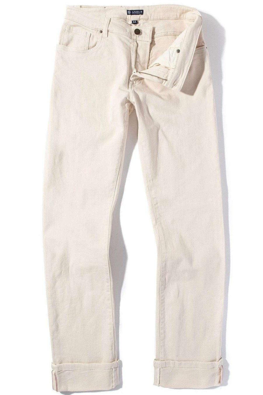 Pants & Denim * | Axels Premium Denim Tucson Selvedge Denim In Off White