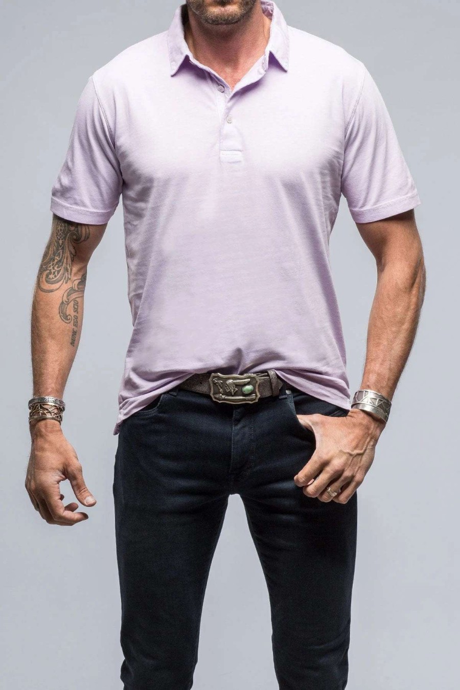 Polo Shirts * | Georg Roth Cruz Cotton Polo In Lilac