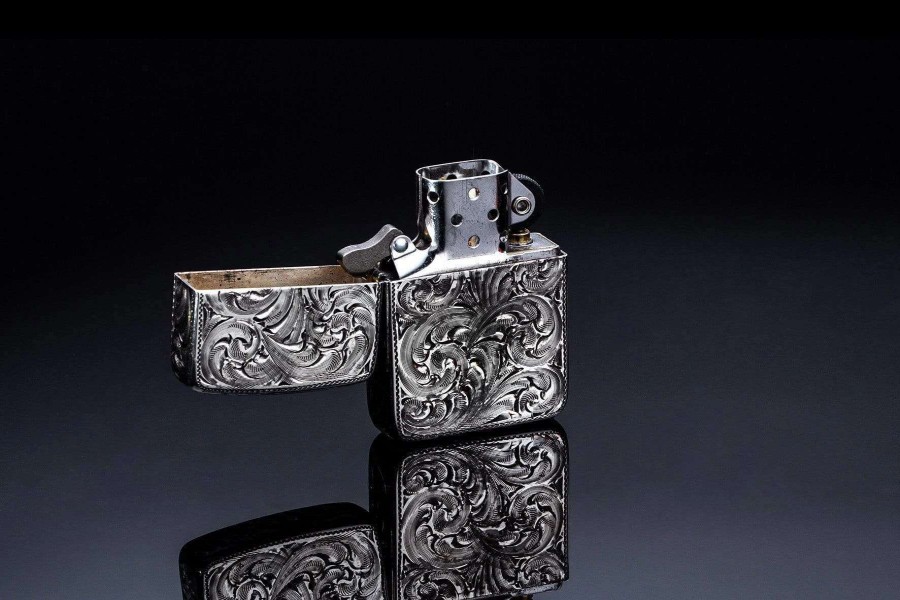 Accessories * | Comstock Heritage Zippo Hunting Dog Silver