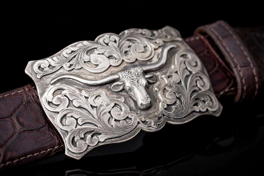 Accessories * | Comstock Heritage Longhorn Trophy Buckle