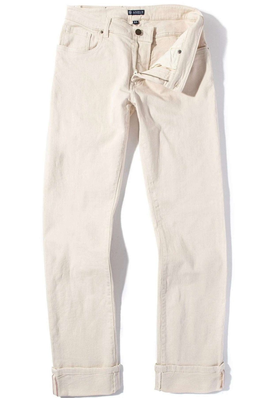 Pants & Denim * | Axels Premium Denim Tucson Selvedge Denim In Off White