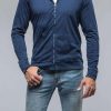 Cotton Tees * | Georg Roth Pipeline Pima Cotton Hoodie In Indigo