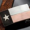 Accessories * | Comstock Heritage Texas Flag Silver/Gold