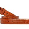 Accessories * | Chacon Cognac Alligator Matte Strap