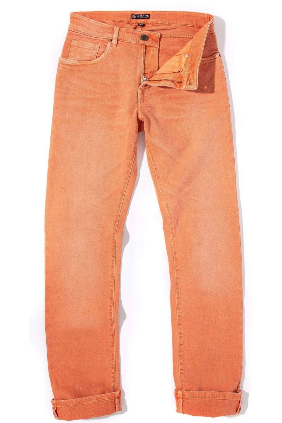 Pants & Denim * | Axels Premium Denim Tucson Selvedge Denim In Tangerine