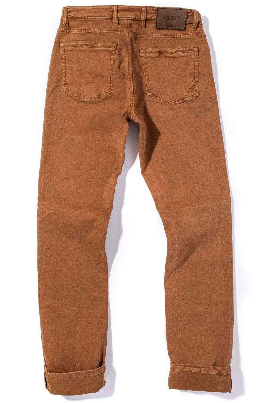 Pants & Denim * | Teleria Zed Ryland Rugged Soft Touch Cotton Jeans In Ruggine