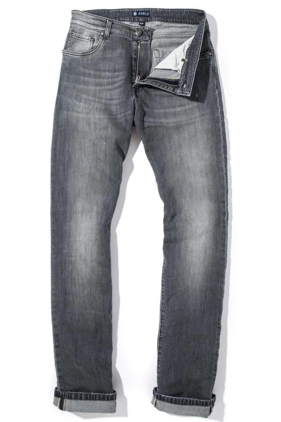 Pants & Denim * | Axels Premium Denim Axel'S Parker Jean In Mid Grey