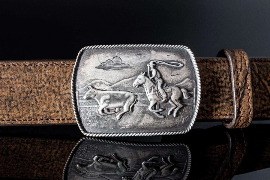 Accessories * | Comstock Heritage Roper Trophy Buckle Silver