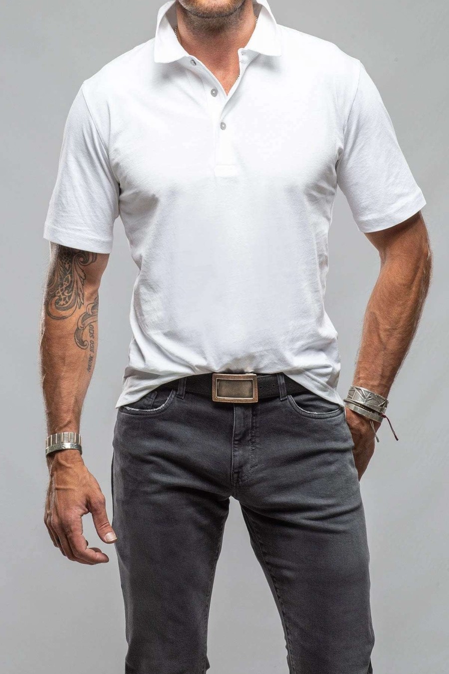 Polo Shirts * | Georg Roth Cruz Cotton Polo In White