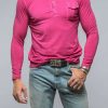 Polo Shirts * | Dune Cafe Paco Ls Polo Shirt In Raspberry