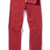 Pants & Denim * | Teleria Zed Ryland Rugged Soft Touch Cotton Jeans In Cherry