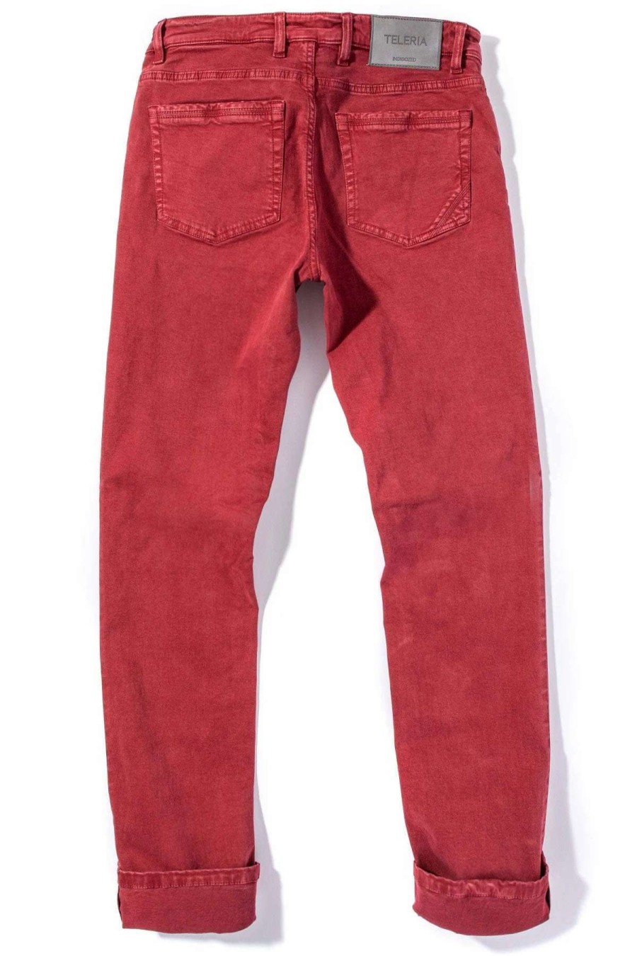 Pants & Denim * | Teleria Zed Ryland Rugged Soft Touch Cotton Jeans In Cherry