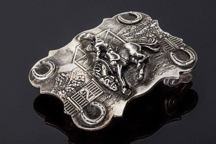 Accessories * | Comstock Heritage Ao Wyatt Hb Trophy Buckle Silver