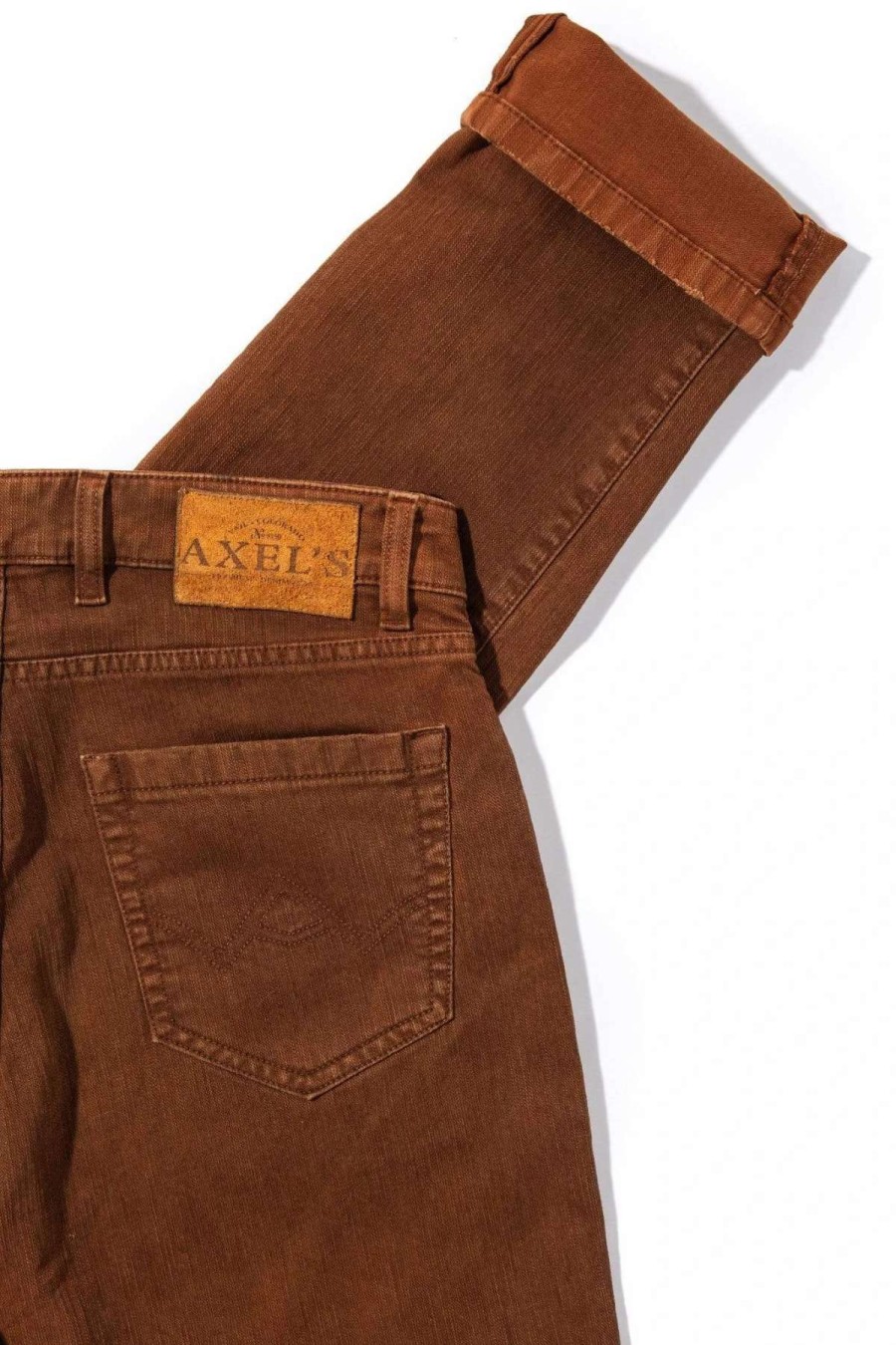 Pants & Denim * | Axels Premium Denim Silverton Colored Denim In Ruggine Vintage Ii