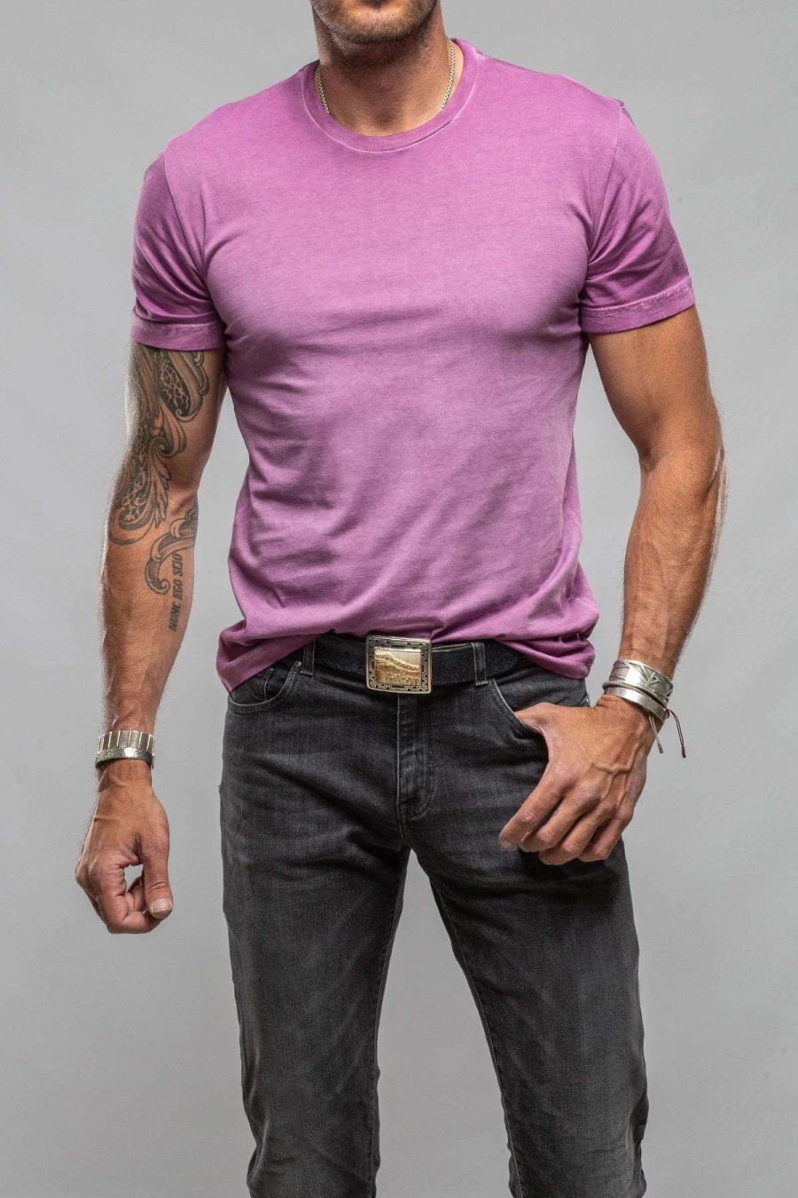 Cotton Tees * | Georg Roth Marco Crew In Plum