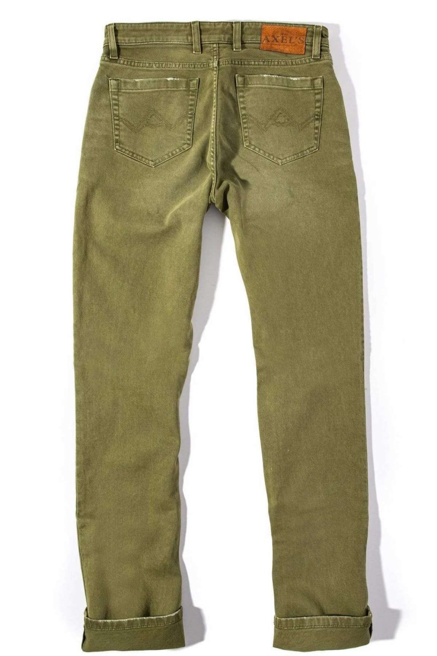 Pants & Denim * | Axels Premium Denim Silverton Colored Denim In Avocado