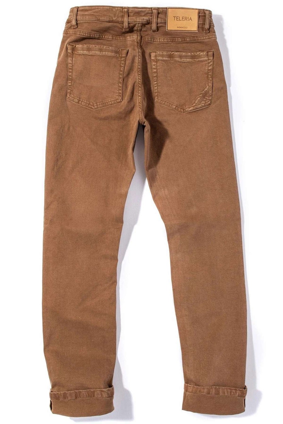 Pants & Denim * | Teleria Zed Ryland Rugged Soft Touch Cotton Jeans In Cammello