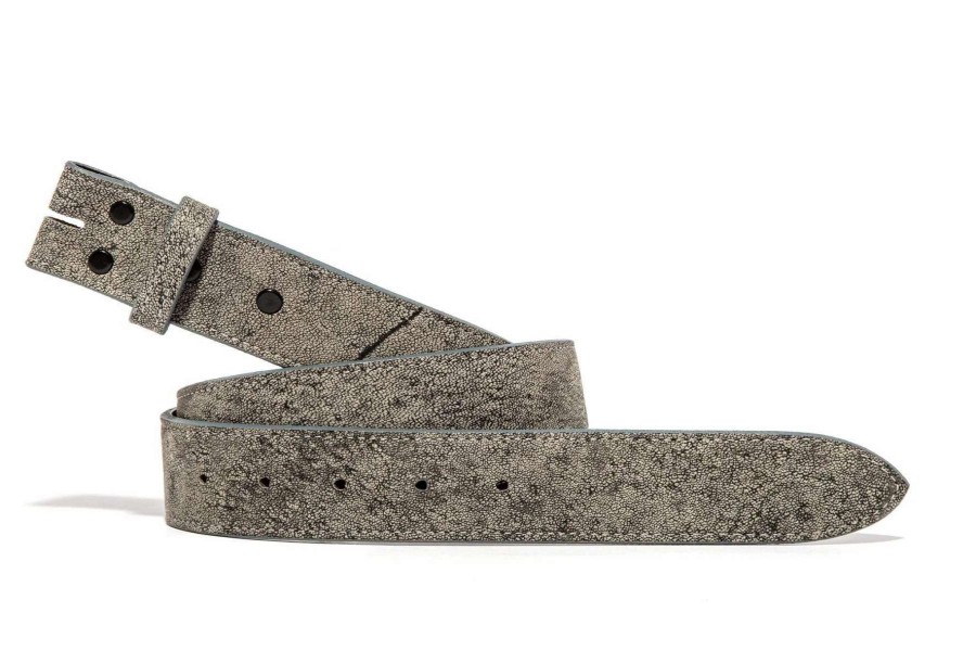 Accessories * | Chacon Distressed Grey Wildebeest Strap