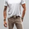 Cotton Tees * | Georg Roth Siena Cotton V Neck Tee In White