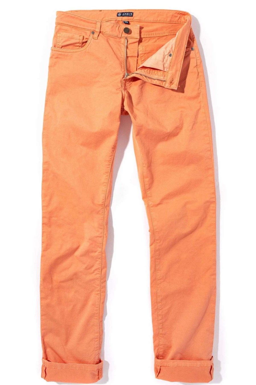 Pants & Denim * | Axels Premium Denim Flagstaff Colored Denim In Tangerine