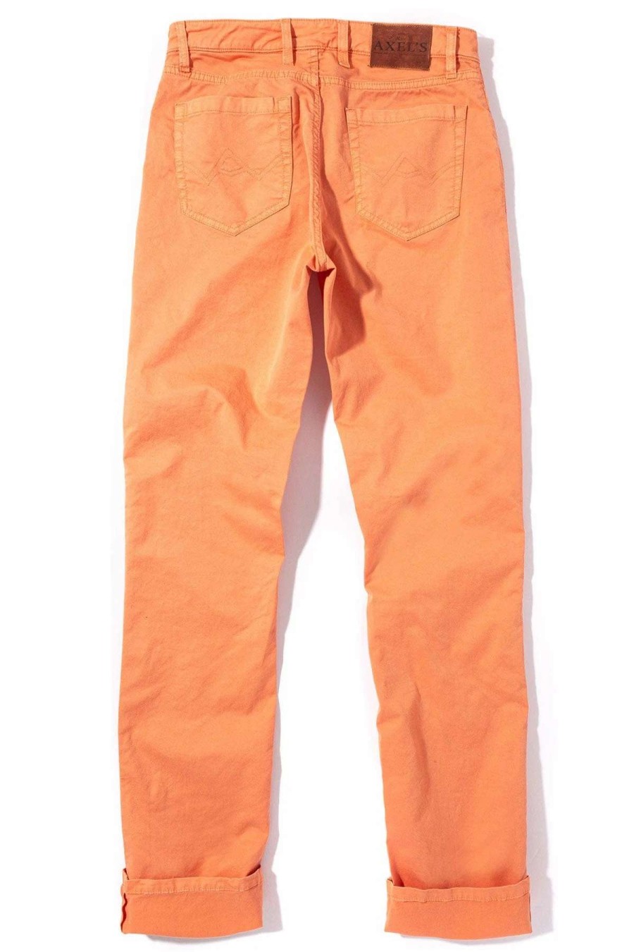 Pants & Denim * | Axels Premium Denim Flagstaff Colored Denim In Tangerine