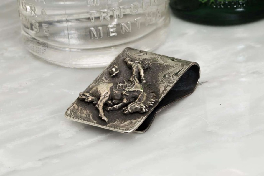 Accessories * | Comstock Heritage Bronco Money Clip Silver