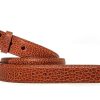 Accessories * | Chacon Cognac Bison Matte Strap