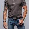 Polo Shirts * | Georg Roth Cruz Cotton Polo In Basalt