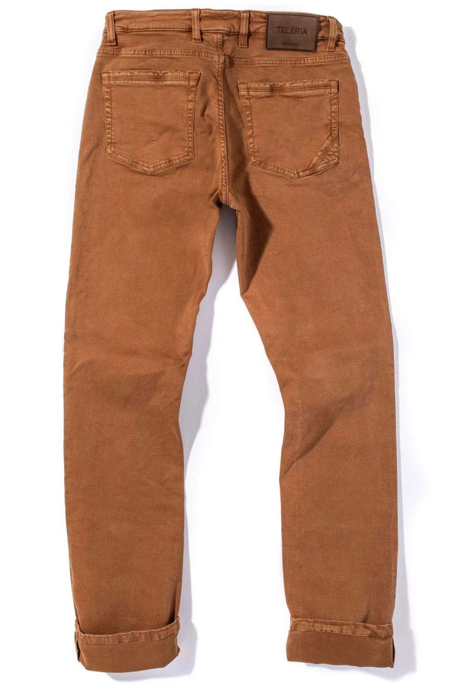 Pants & Denim * | Teleria Zed Ryland Rugged Soft Touch Cotton Jeans In Ruggine