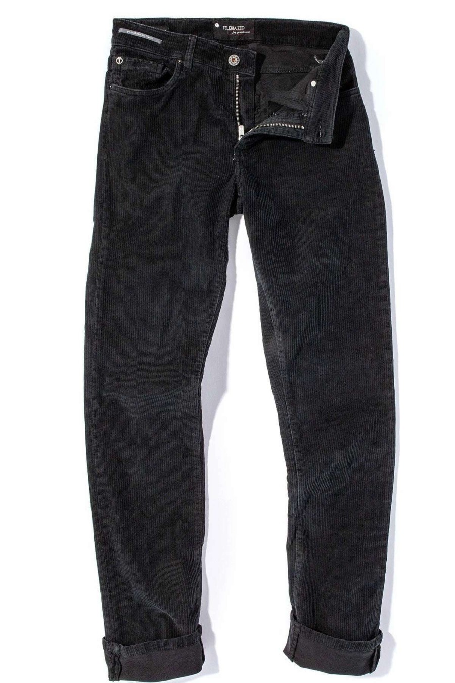 Pants & Denim * | Teleria Zed Payson Cord Pants In Nero