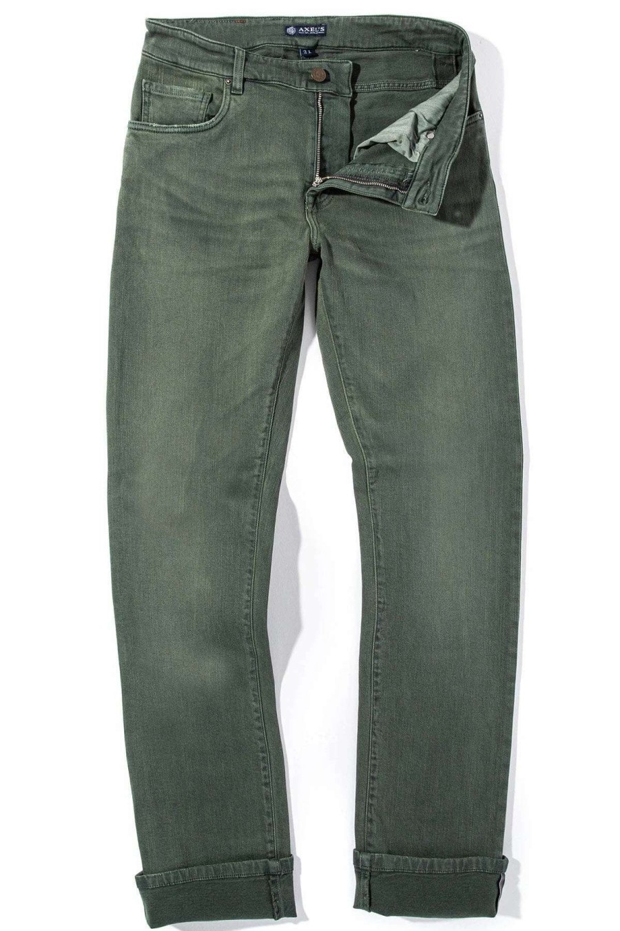 Pants & Denim * | Axels Premium Denim Tucson Selvedge Denim In Verde Loden