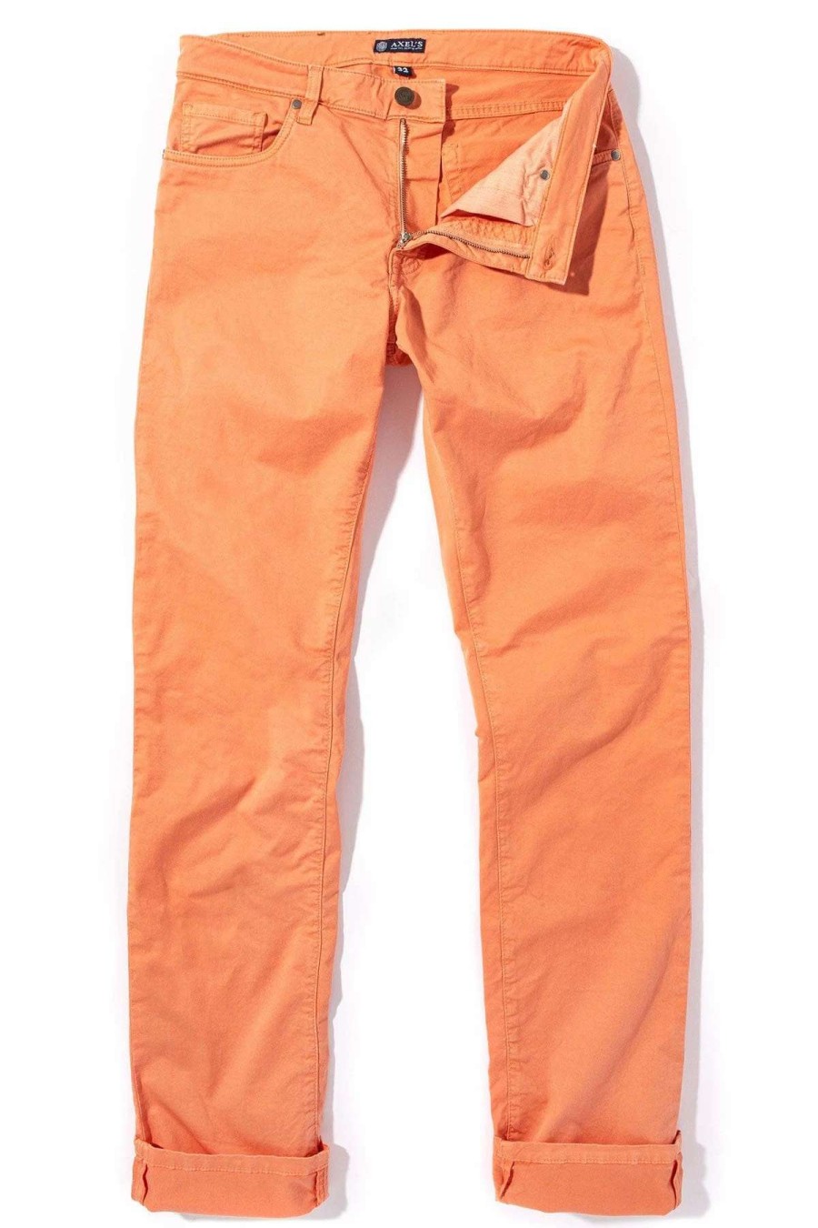 Pants & Denim * | Axels Premium Denim Flagstaff Colored Denim In Tangerine