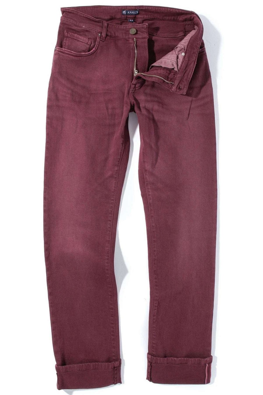 Pants & Denim * | Axels Premium Denim Tucson Selvedge Denim In Bordeaux