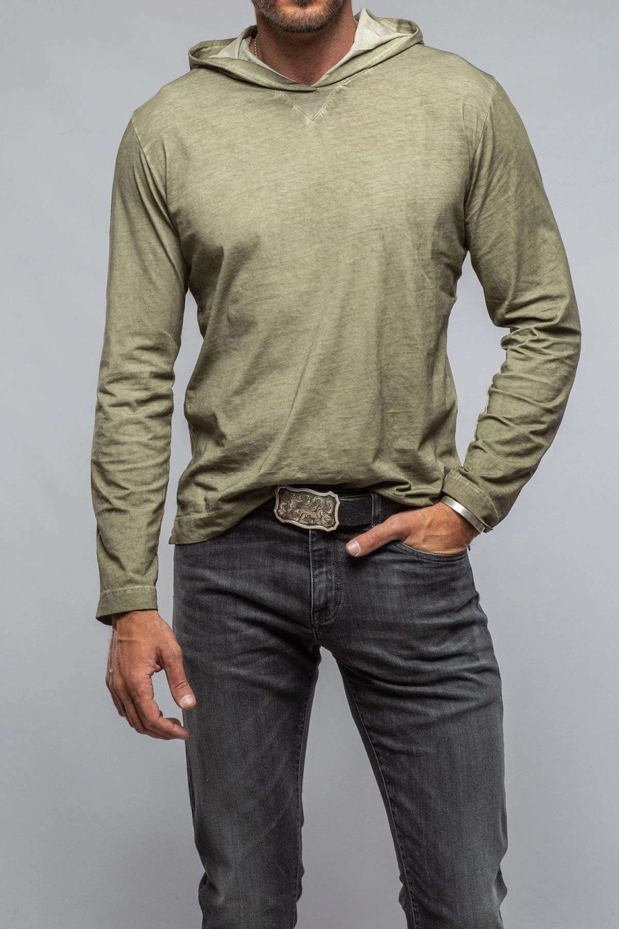 Cotton Tees * | Gimo'S Cotton Ventura Hooded Tee In Moss