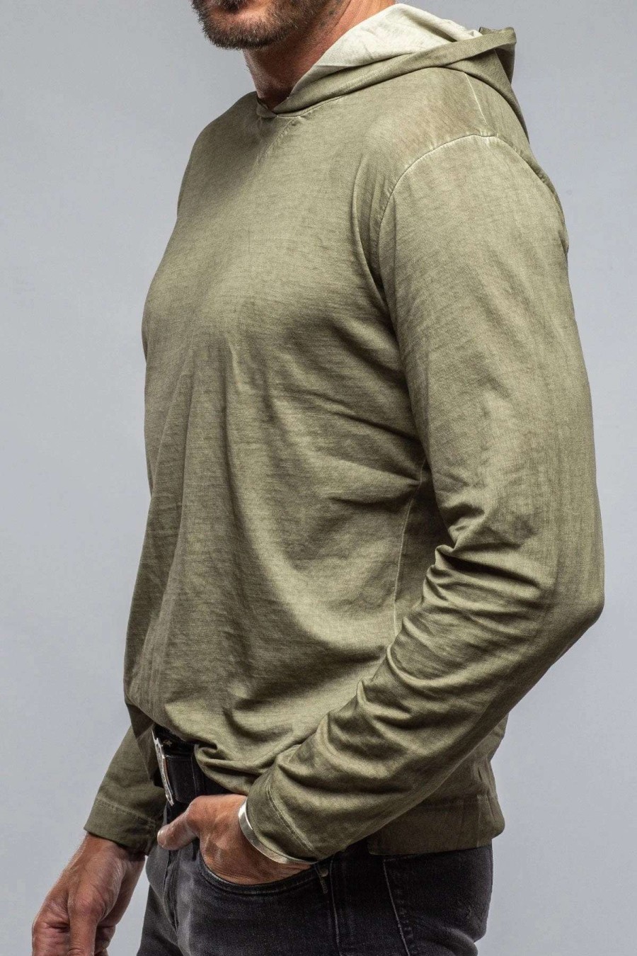 Cotton Tees * | Gimo'S Cotton Ventura Hooded Tee In Moss