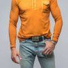 Polo Shirts * | Dune Cafe Paco Ls Polo Shirt In Papaya