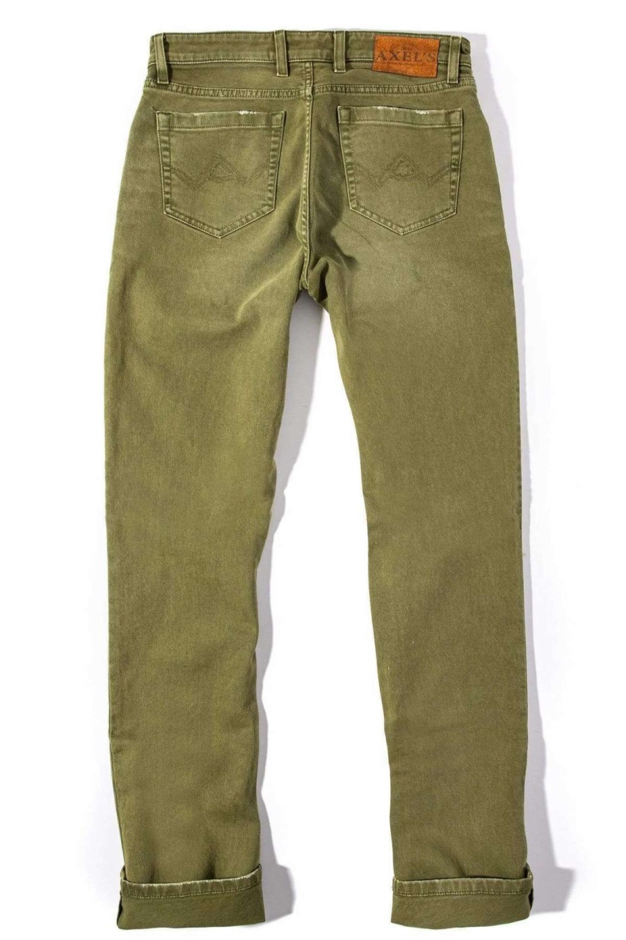 Pants & Denim * | Axels Premium Denim Silverton Colored Denim In Avocado