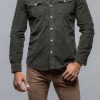 Snap Shirts * | Axels Premium Denim Brooks Corduroy Snap Shirt In Muschio