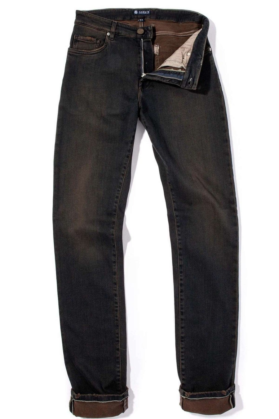 Pants & Denim * | Axels Premium Denim Waylon Over-Dyed Stretch Denim In Desert