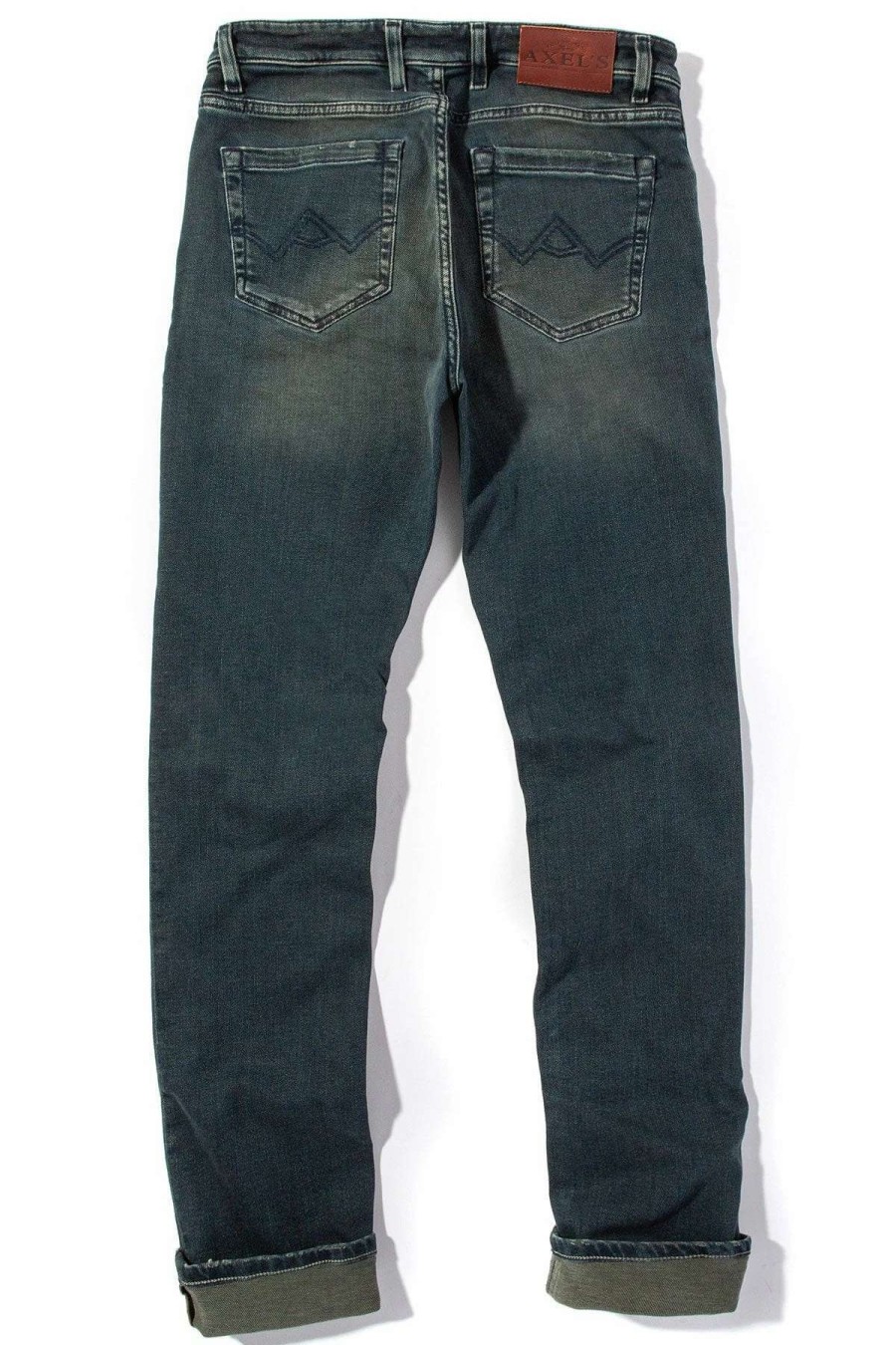 Pants & Denim * | Axels Premium Denim Waylon Over-Dyed Stretch Denim In Cactus